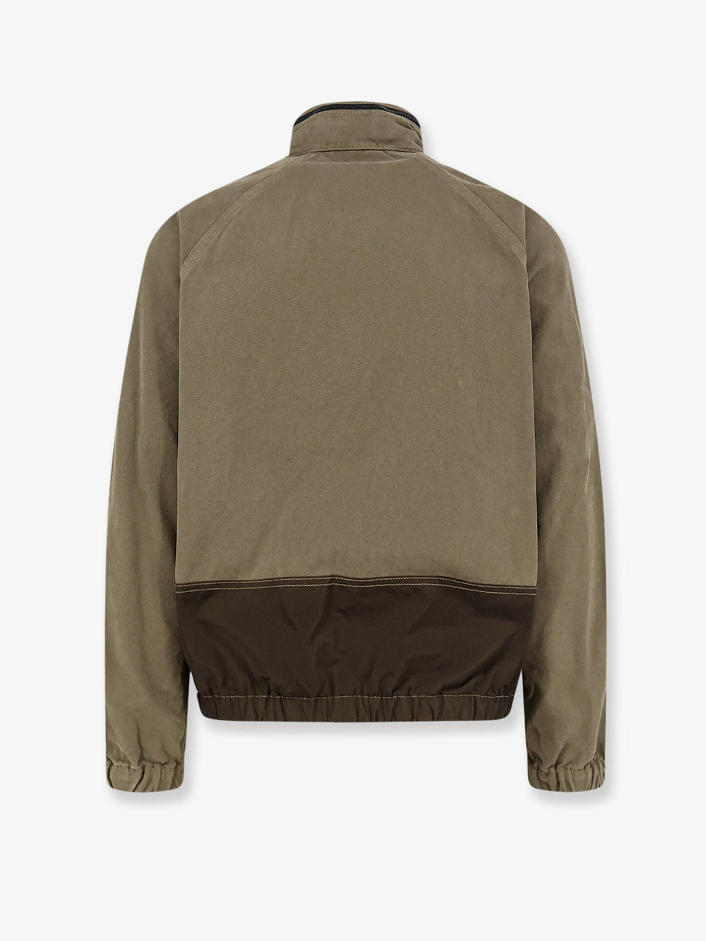 Organic cotton jacket with nylon hood 2