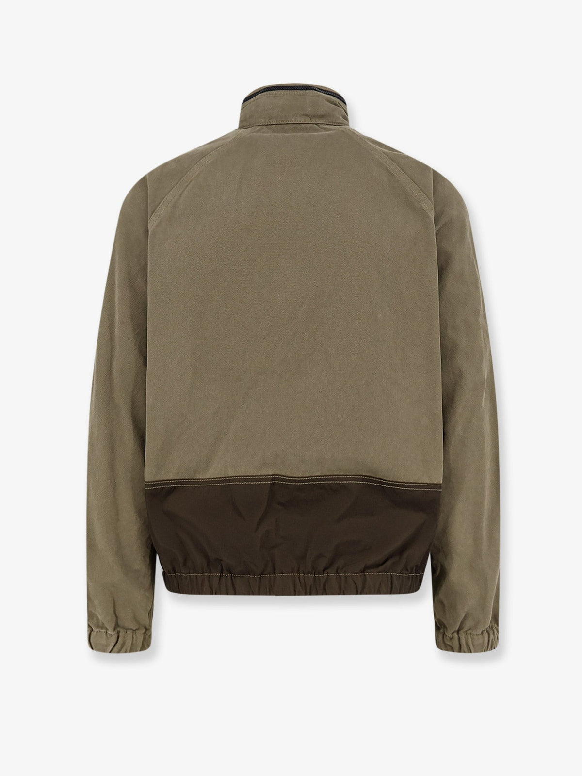 Organic cotton jacket with nylon hood 2