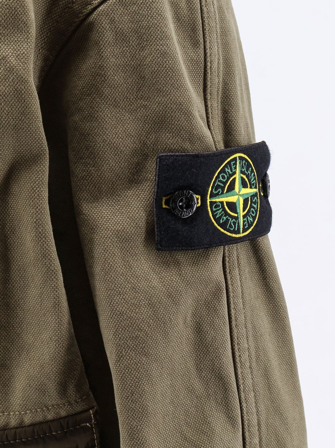 Organic cotton jacket with nylon hood 3
