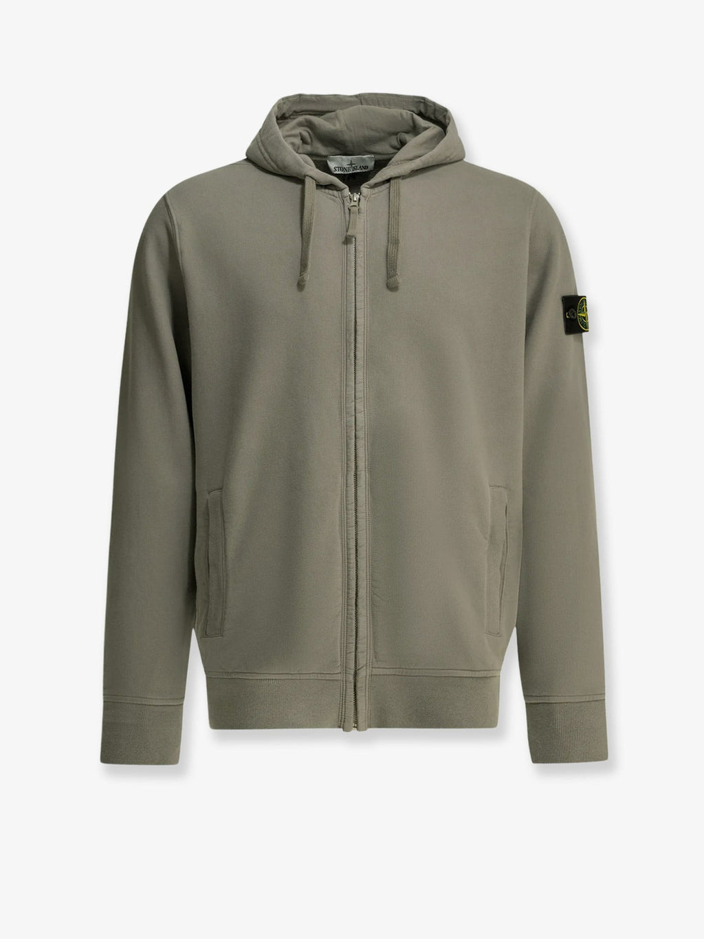 Organic cotton sweatshirt with lateral Logo patch
