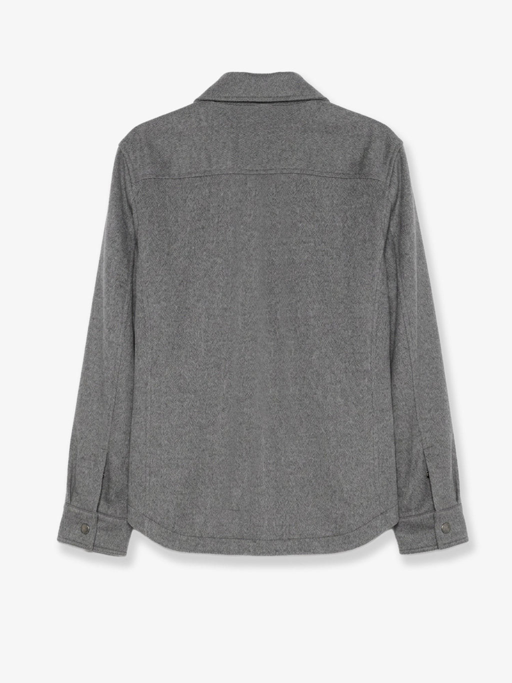 Outerwear lightweight virgin wool cloth shirt 2