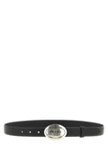 Oval buckle belt