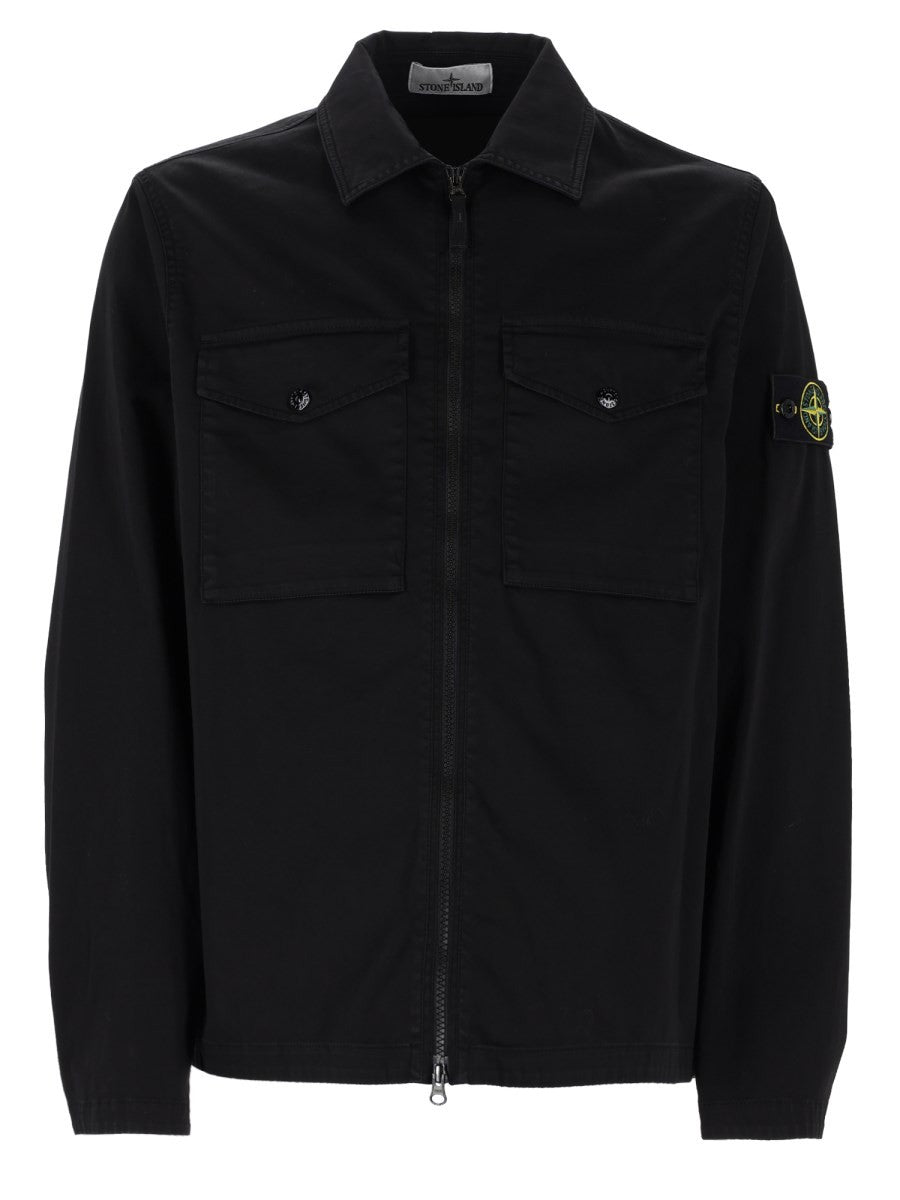 OVERSHIRT CON ZIP E TASCHE SUL PETTO
