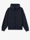 Oversize biologic cotton sweatshirt with zip