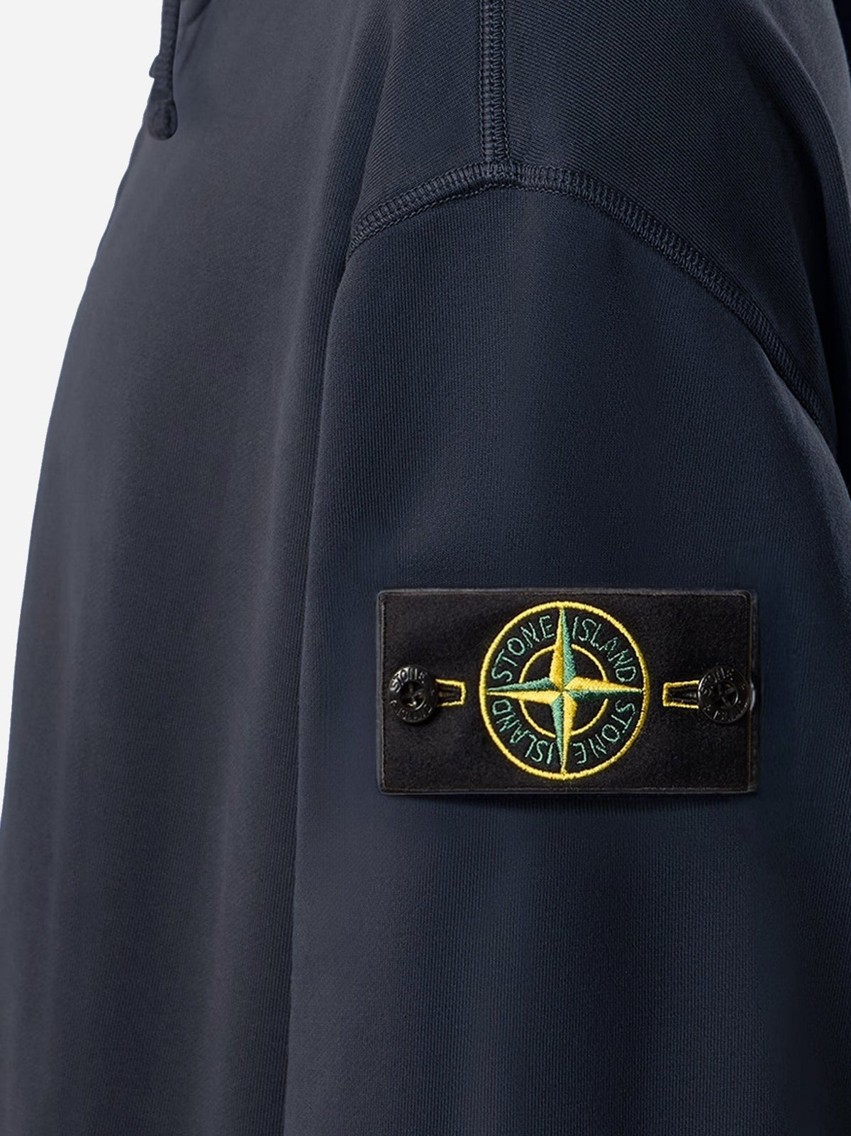 Oversize biologic cotton sweatshirt with zip 3