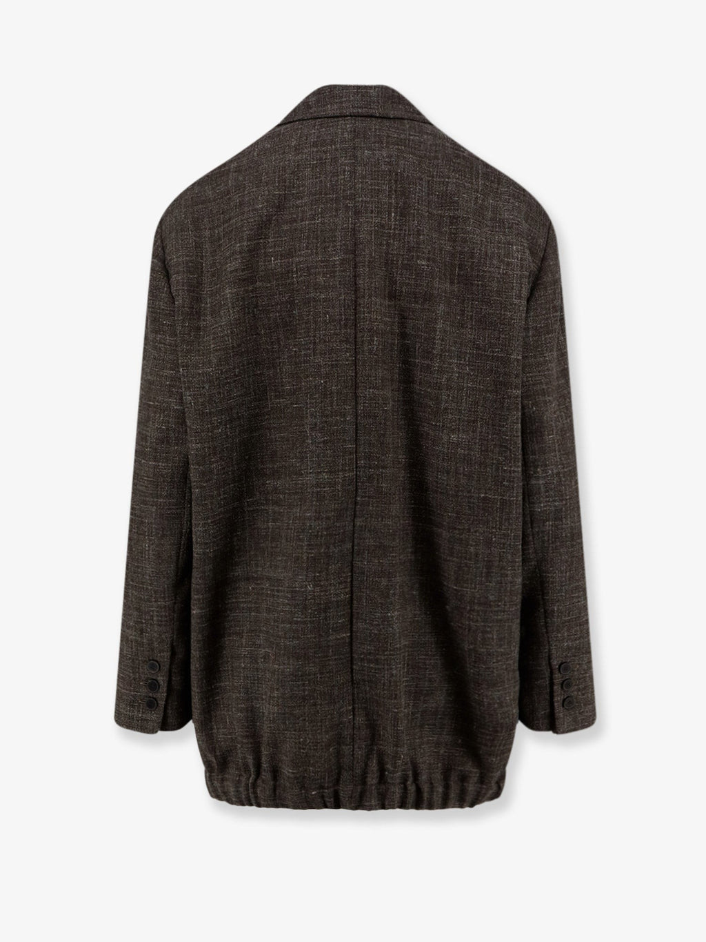 Oversize wool and linen blend blazer 2