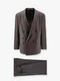 Oversized fluid virgin wool suit