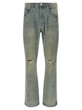'P026 Dirty Fade Rip Boot' jeans