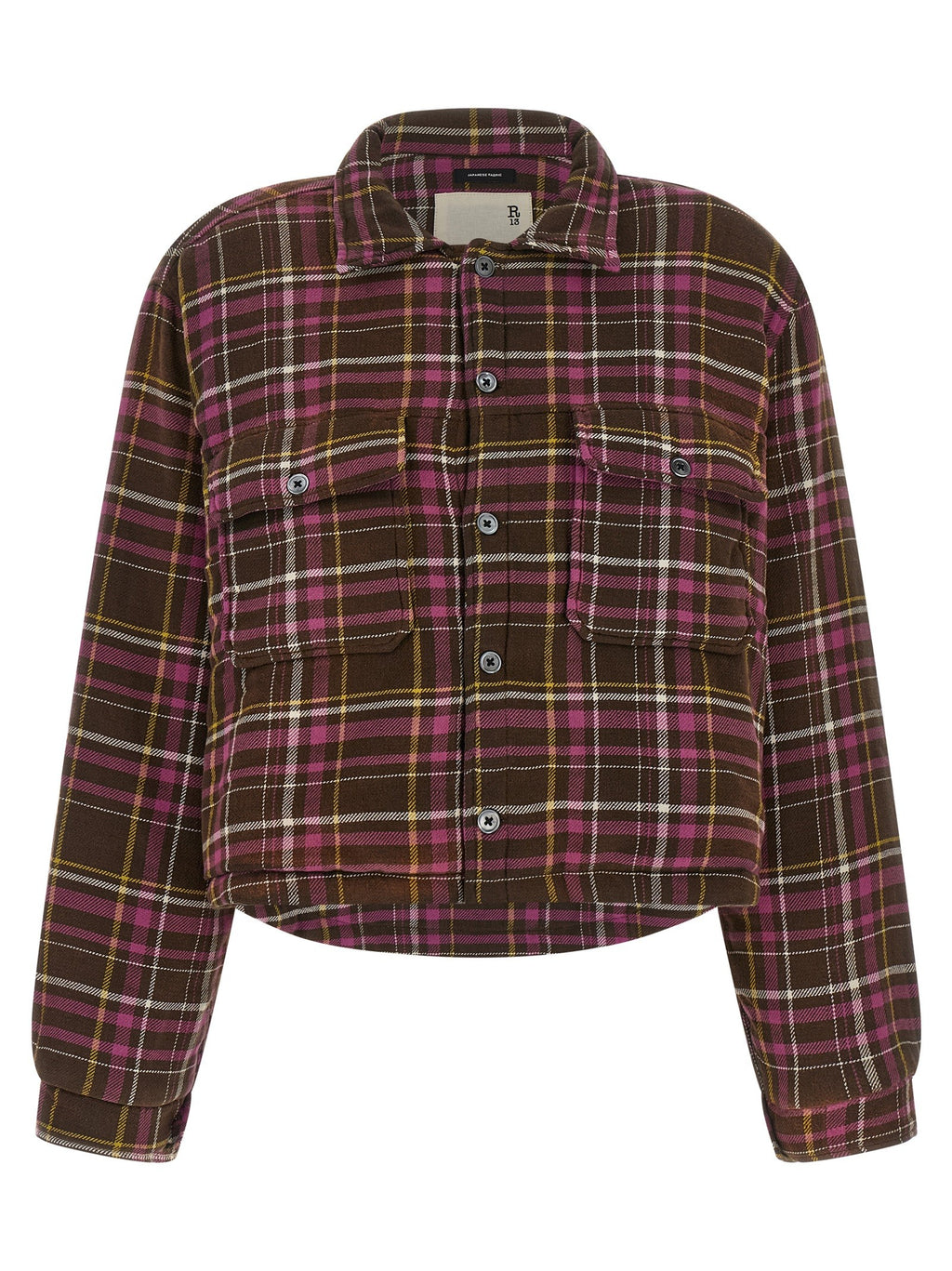 Padded crop overshirt