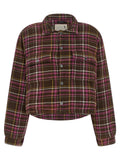 Padded crop overshirt