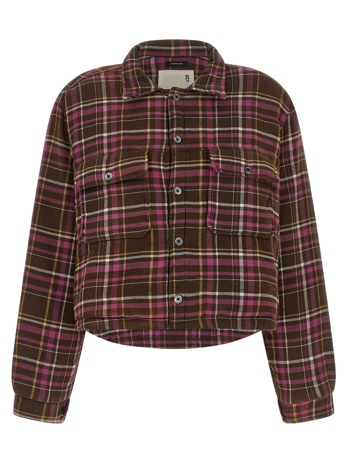 Padded crop overshirt