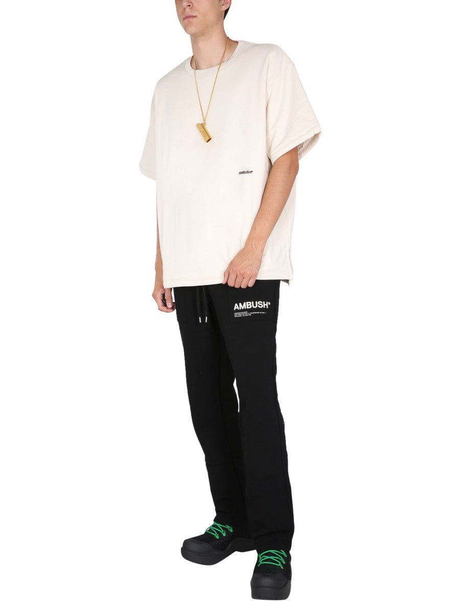 PADDED T-SHIRT WITH EMBROIDERED LOGO 2