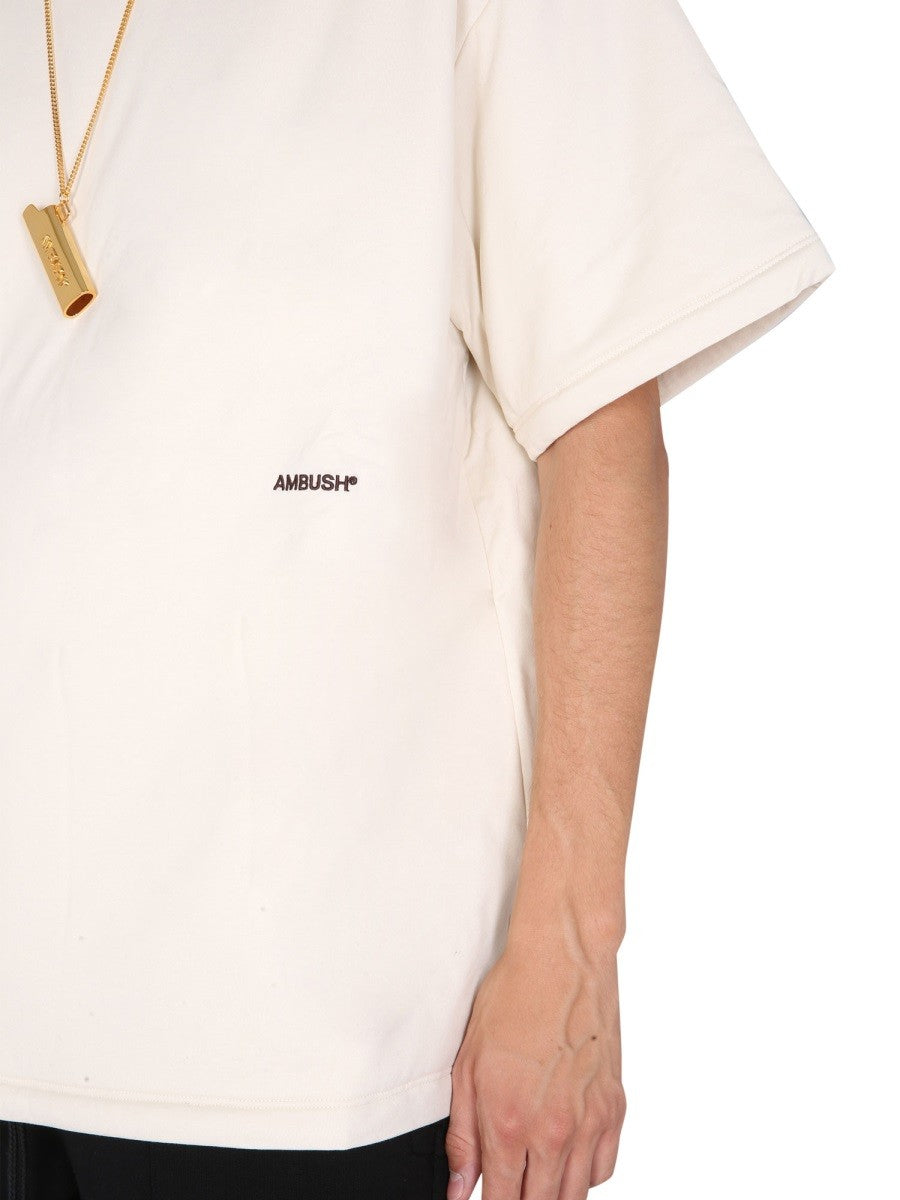 PADDED T-SHIRT WITH EMBROIDERED LOGO 3