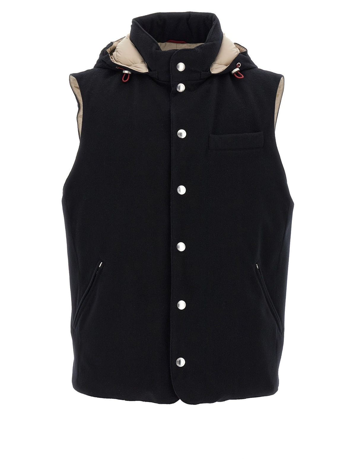 Padded wool vest