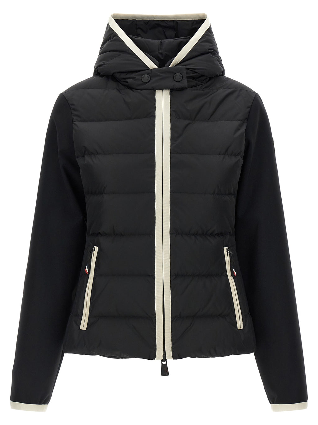 'Padded Zip-Up' cardigan