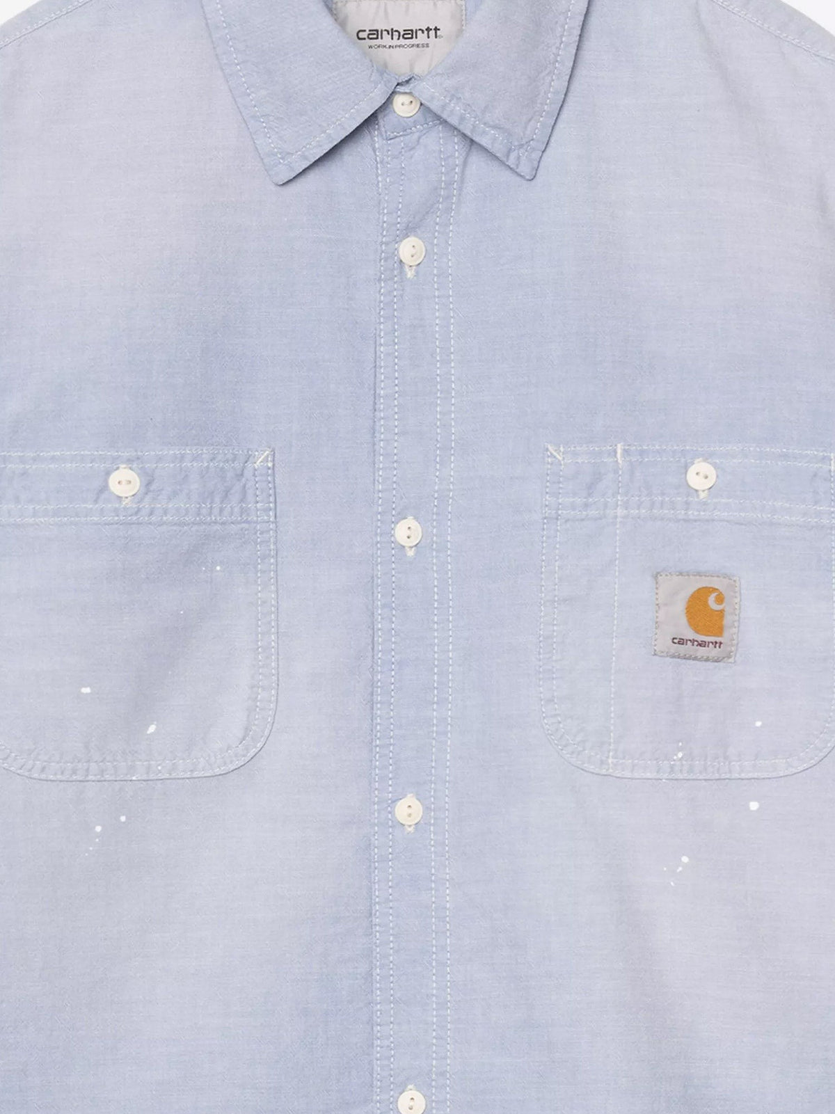 Painter cotton shirt with used effect 3