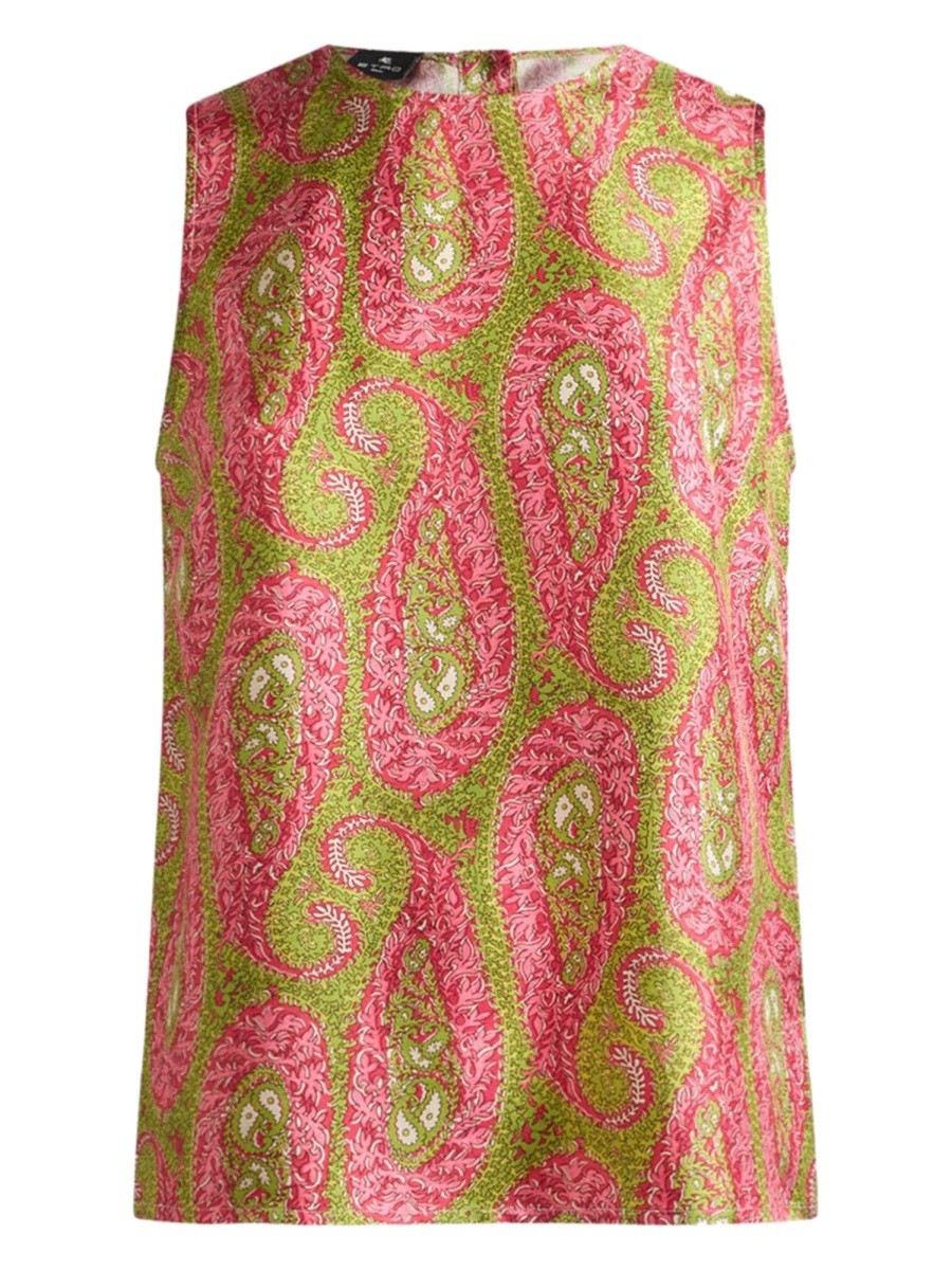 PAISLEY FOLIAGE PATTERN TOP
