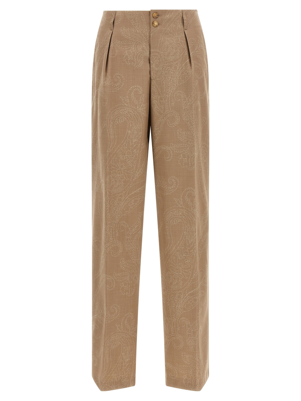Paisley jacquard pants