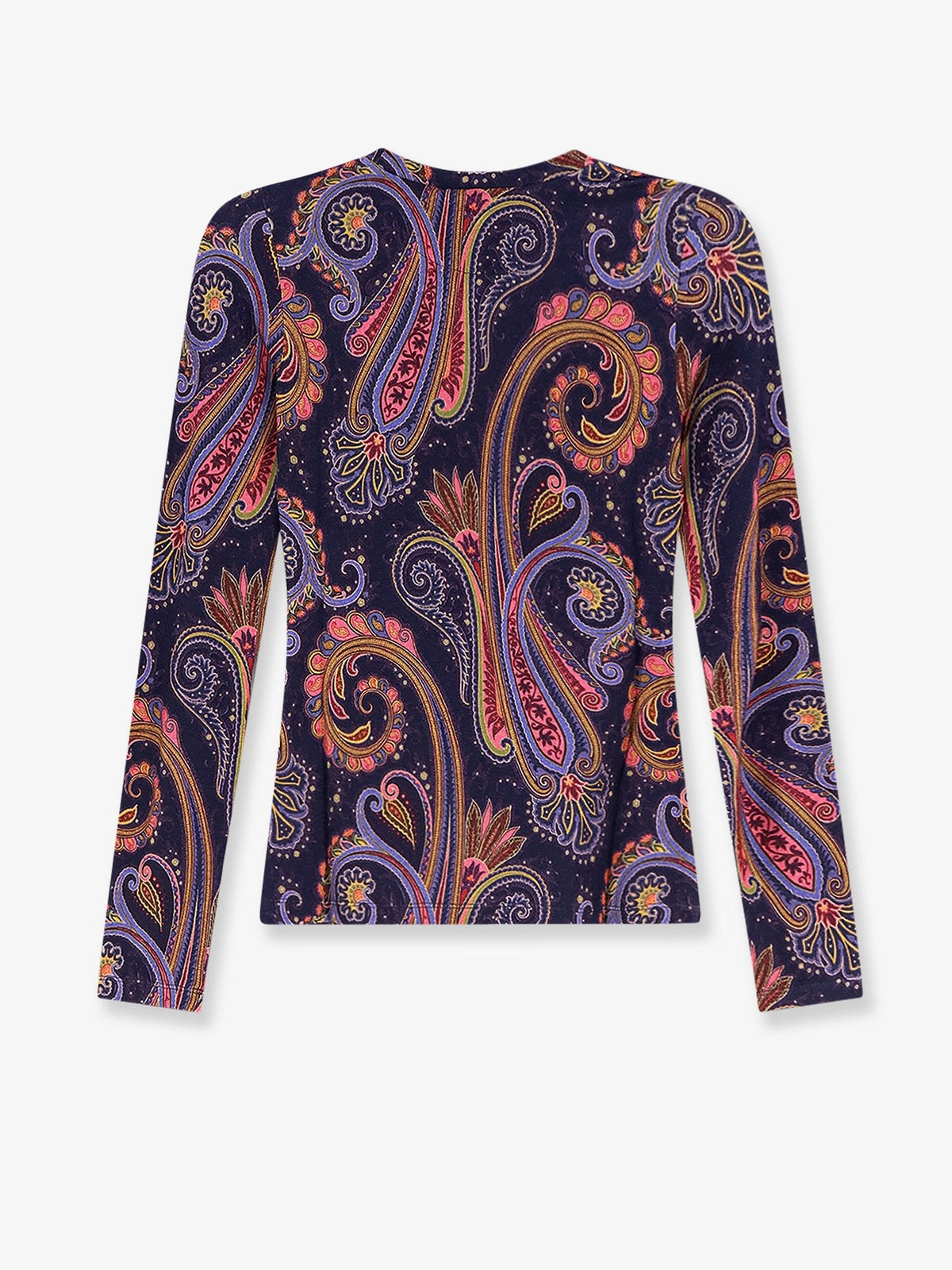 Paisley viscose and wool t-shirt 2