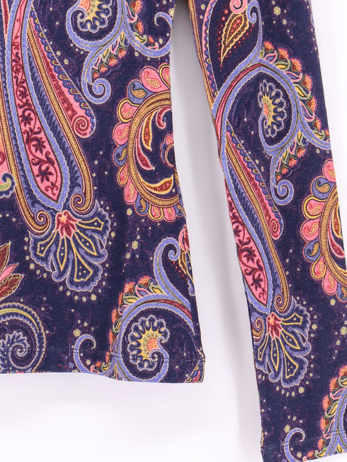 Paisley viscose and wool t-shirt 3