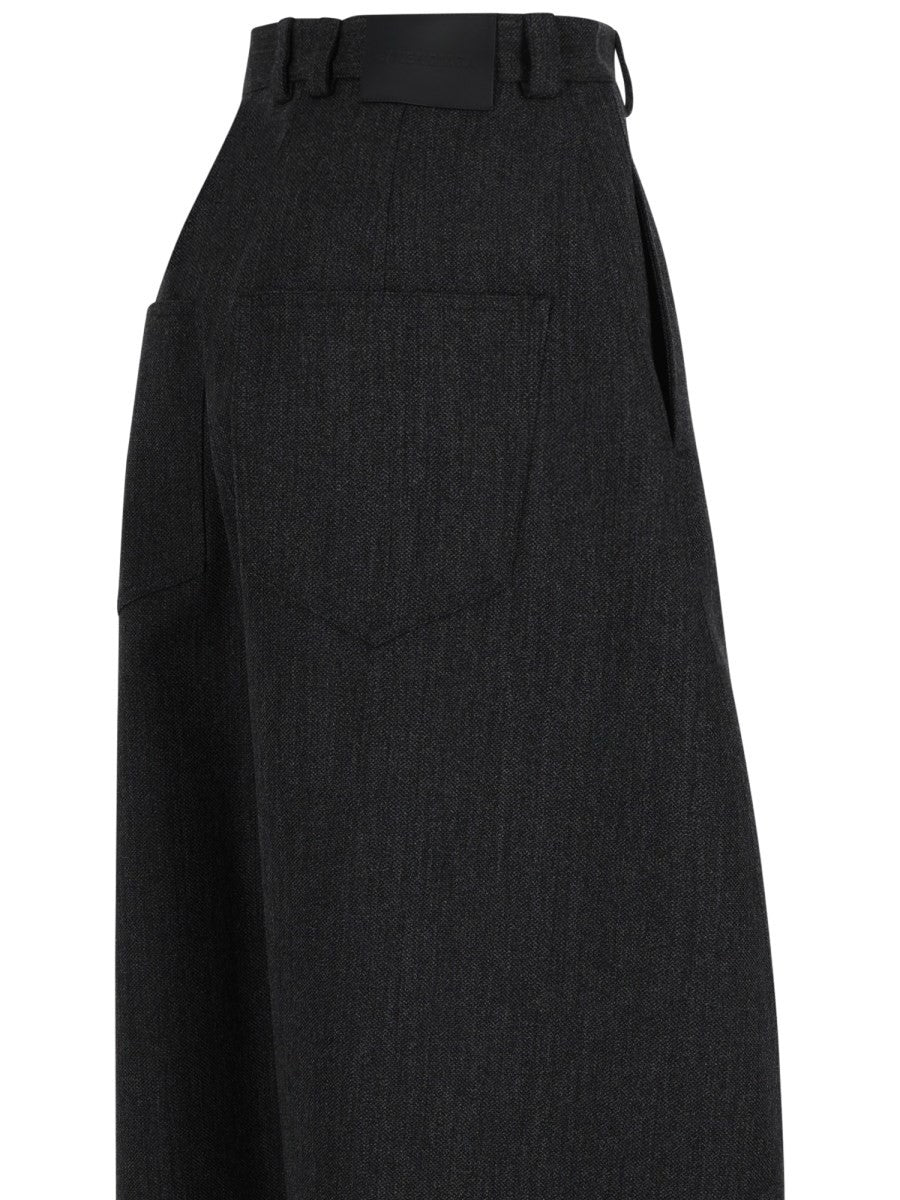 Pantalone Barrel In Lana 3