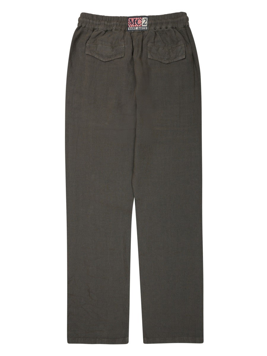 PANTALONE "CALAIS" IN PURO LINO 2
