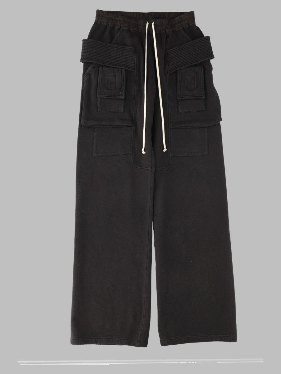 Pantalone Cargo in Felpa di Cotone