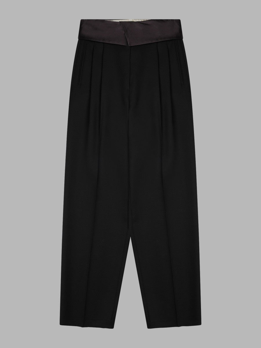 Pantalone In Lana Con Baschina