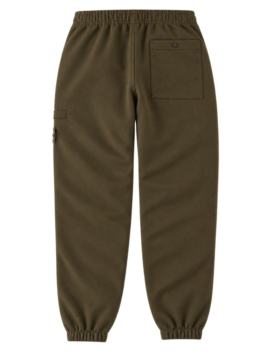 Pantalone Jogger In Flanella Di Lana Cardata 2