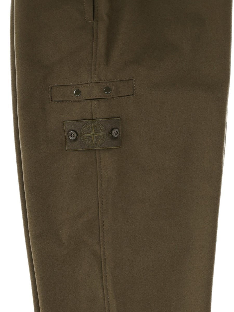 Pantalone Jogger In Flanella Di Lana Cardata 3