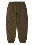 Pantalone Jogger In Flanella Di Lana Cardata