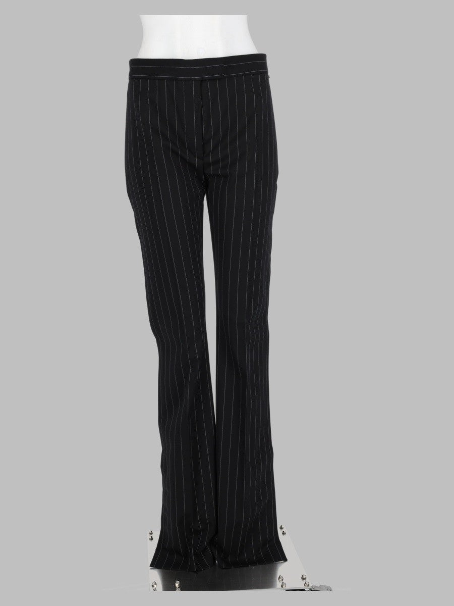 Pantalone Slim Flare in Lana Stretch