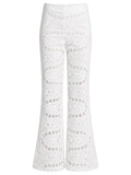 PANTALONE "STERN" CON MOTIVO TRAFORATO