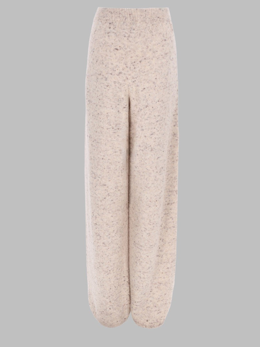 PANTALONE WIDE LEG IN MISTO LANA