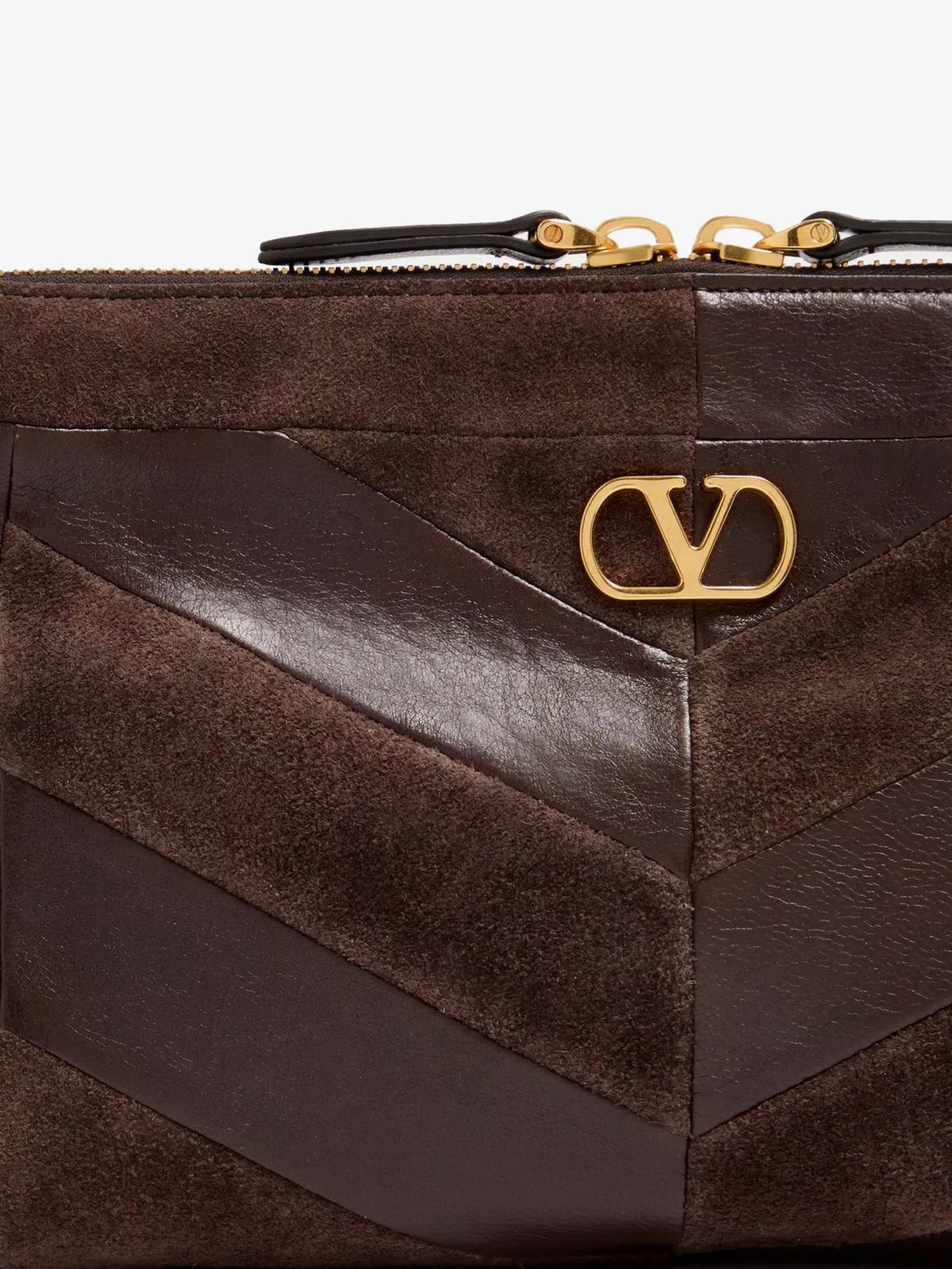 Panthea suede and leather crossbody bag 4