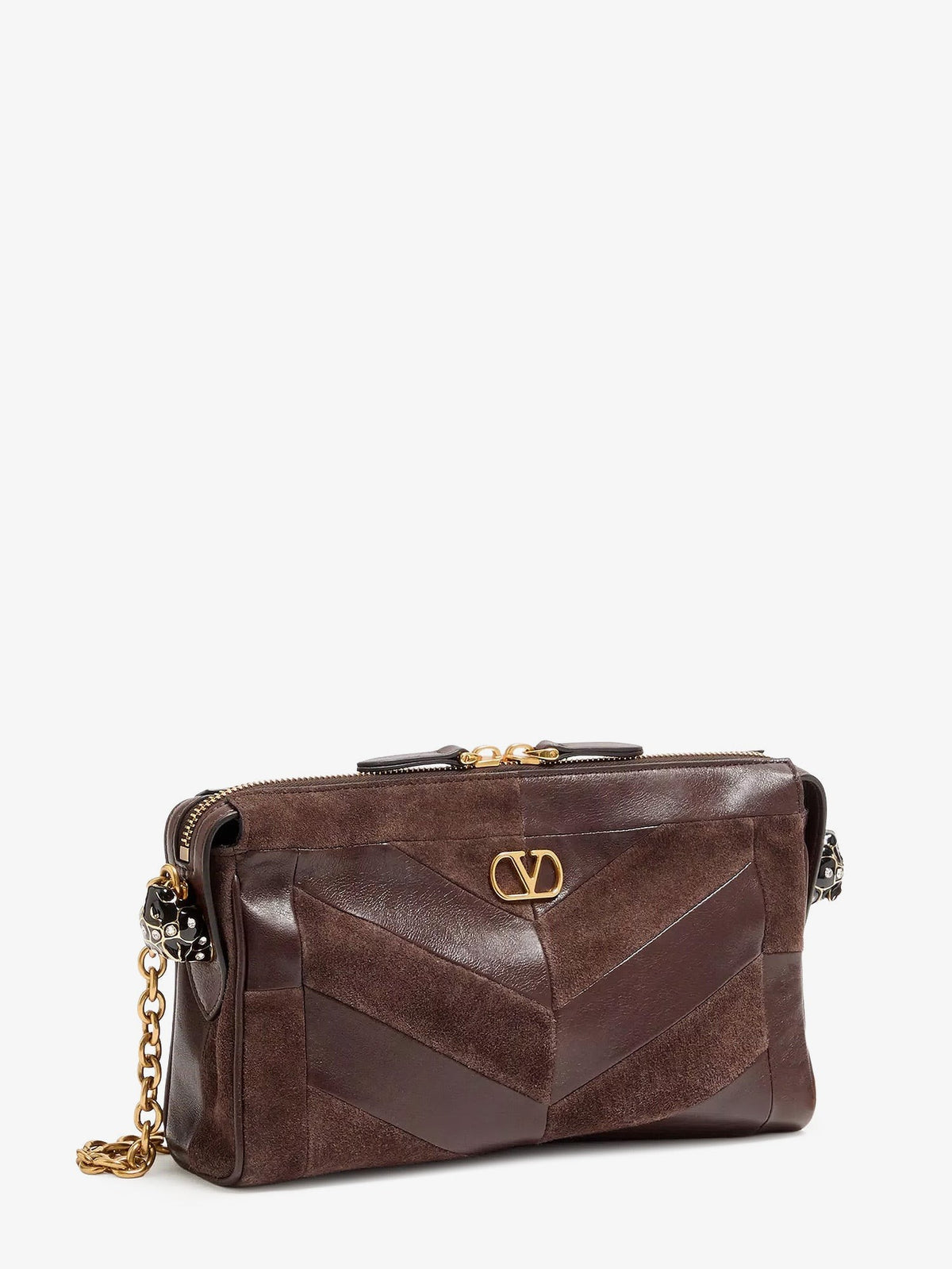 Panthea suede and leather crossbody bag 3