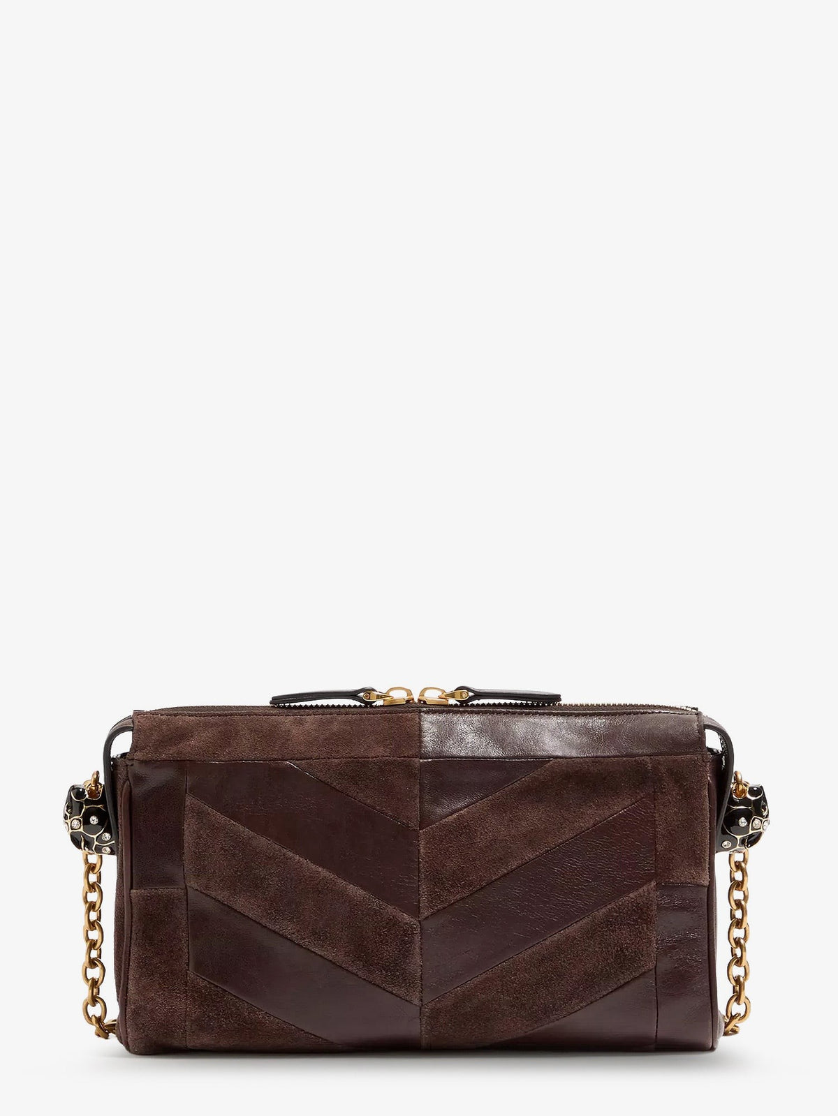 Panthea suede and leather crossbody bag 2