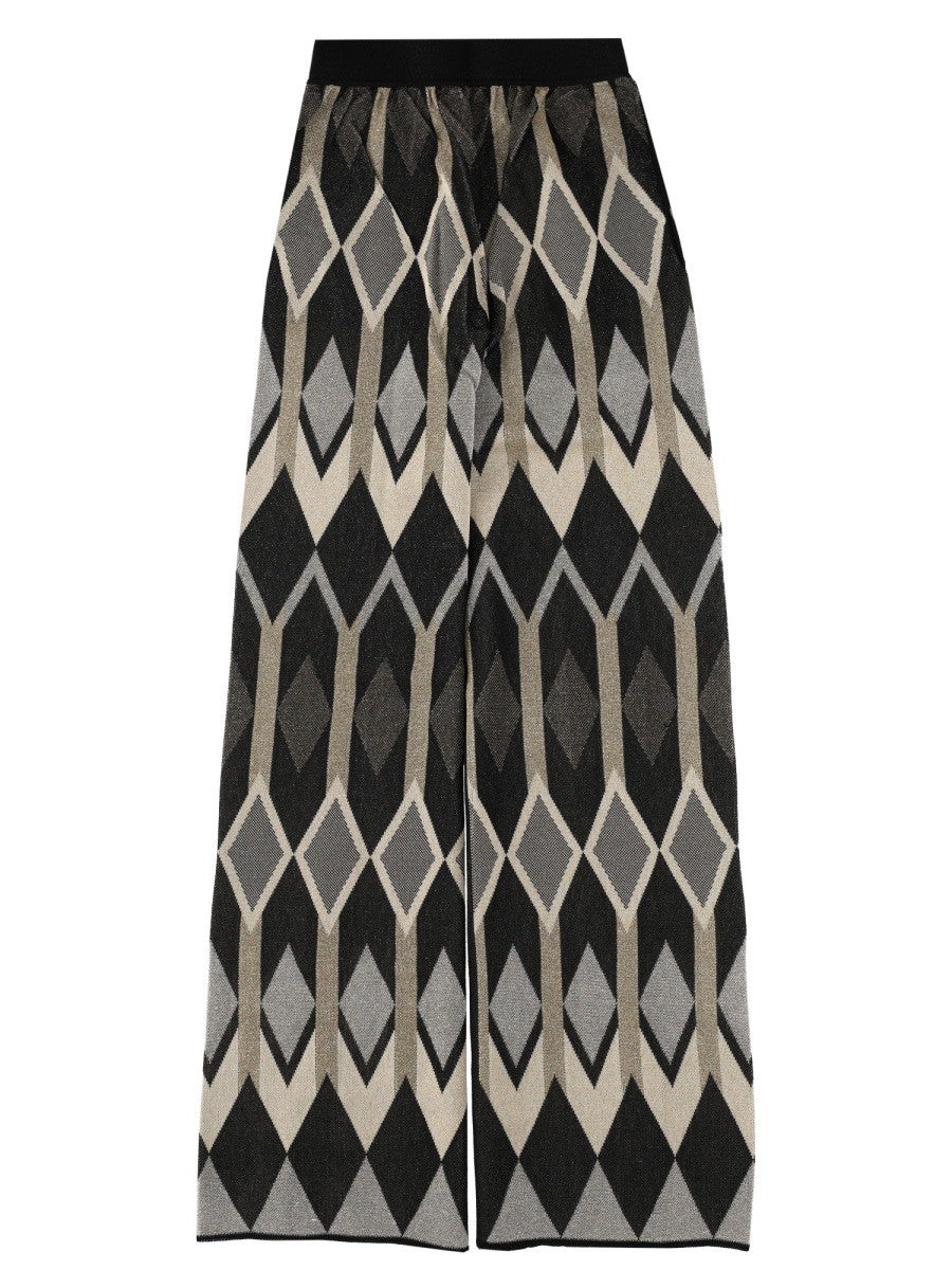 PANTS WITH GEOMETRIC LAMÉ JACQUARD DESIGN 2