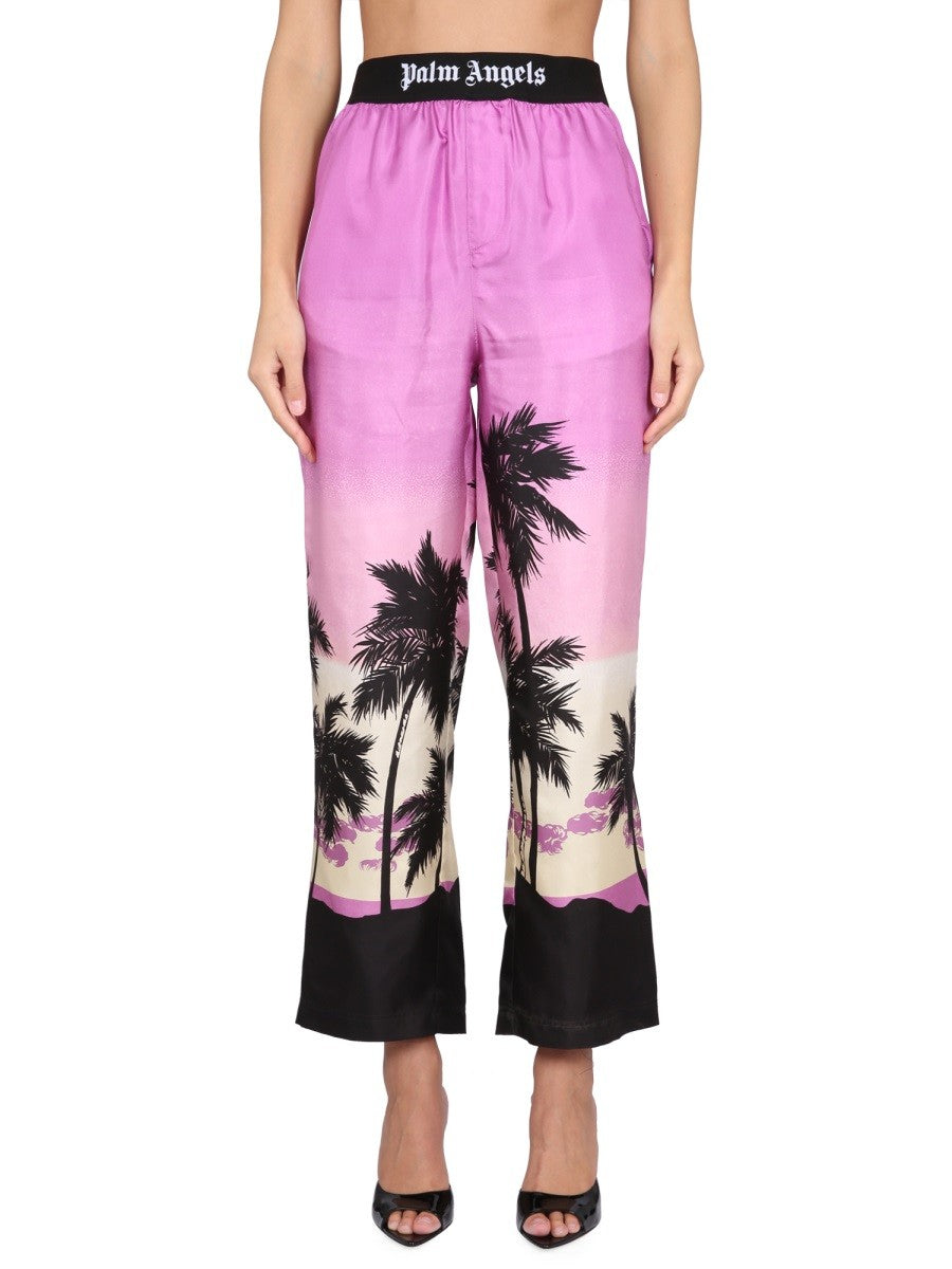 PANTS WITH SUNSET PRINT