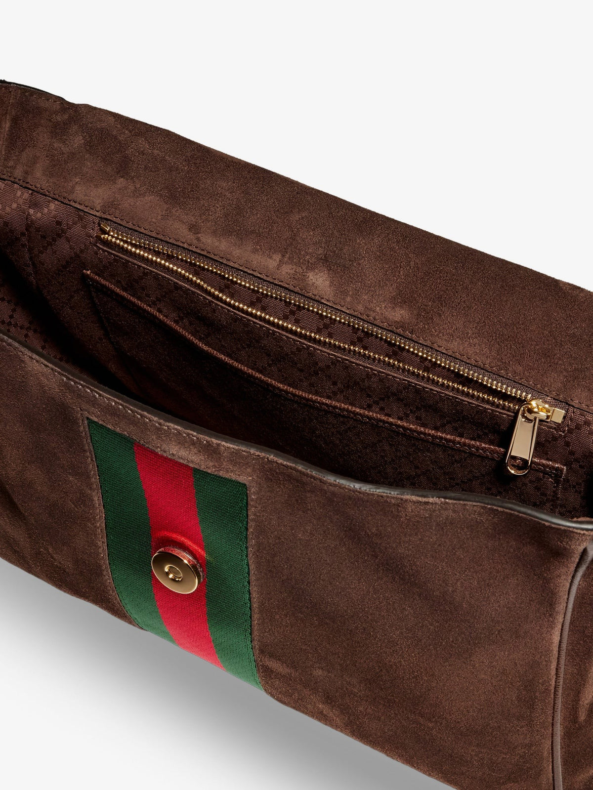 Paparazzo suede handbag with iconic Web Detail on the front 5