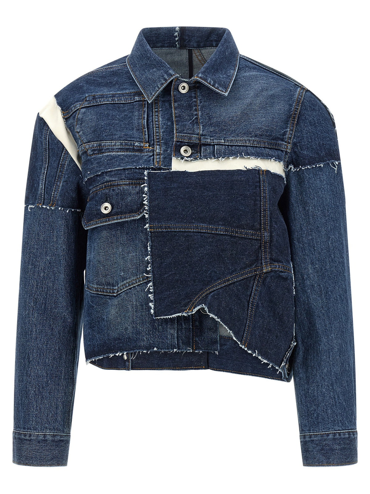 Patchwork denim jacket
