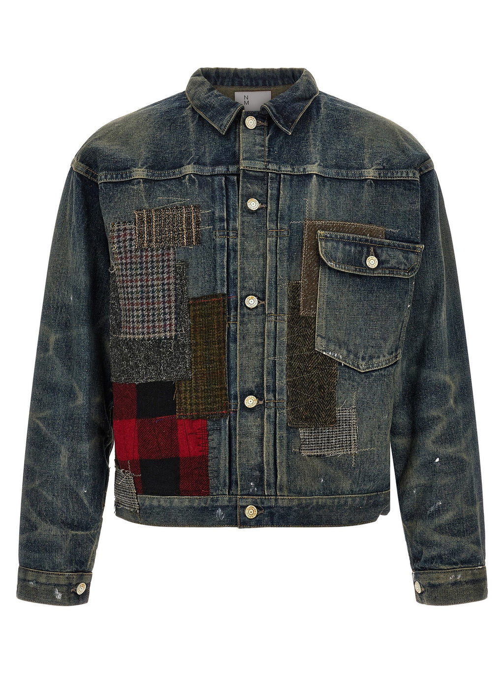 Patchwork denim jacket