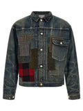 Patchwork denim jacket