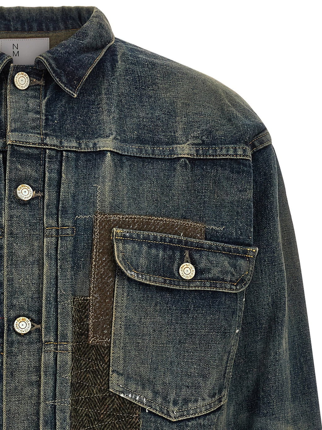 Patchwork denim jacket 3