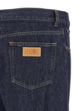 Patchwork insert jeans 4