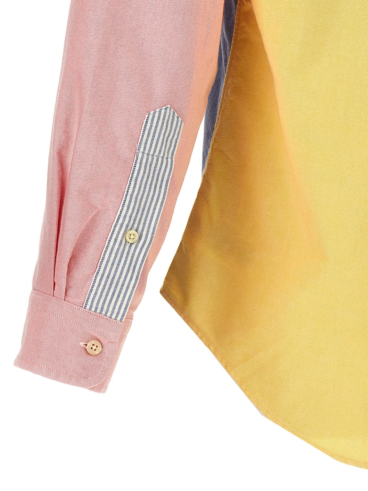 Patchwork shirt with logo embroidery 4