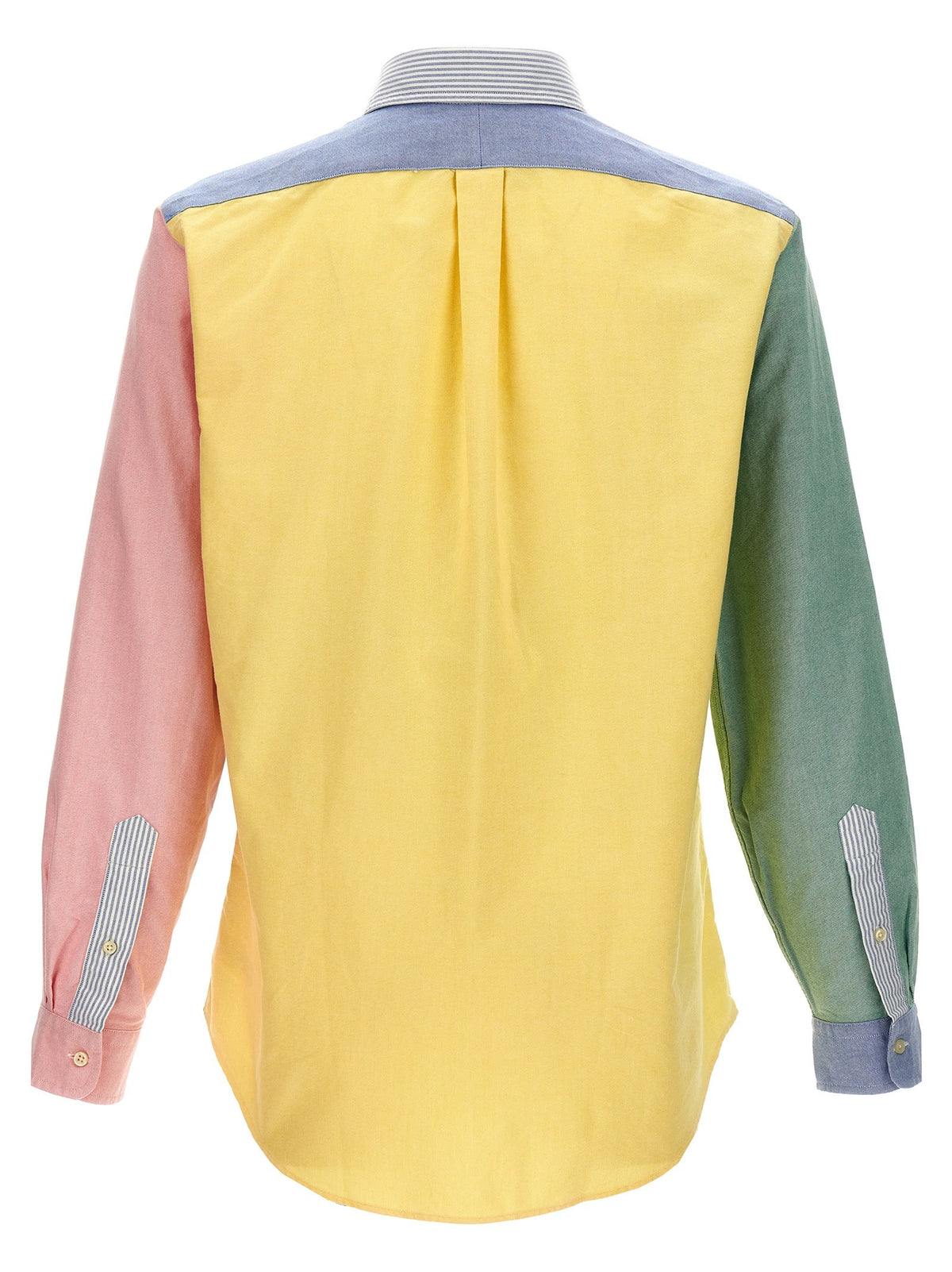Patchwork shirt with logo embroidery 2