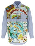Patterned inserts shirt
