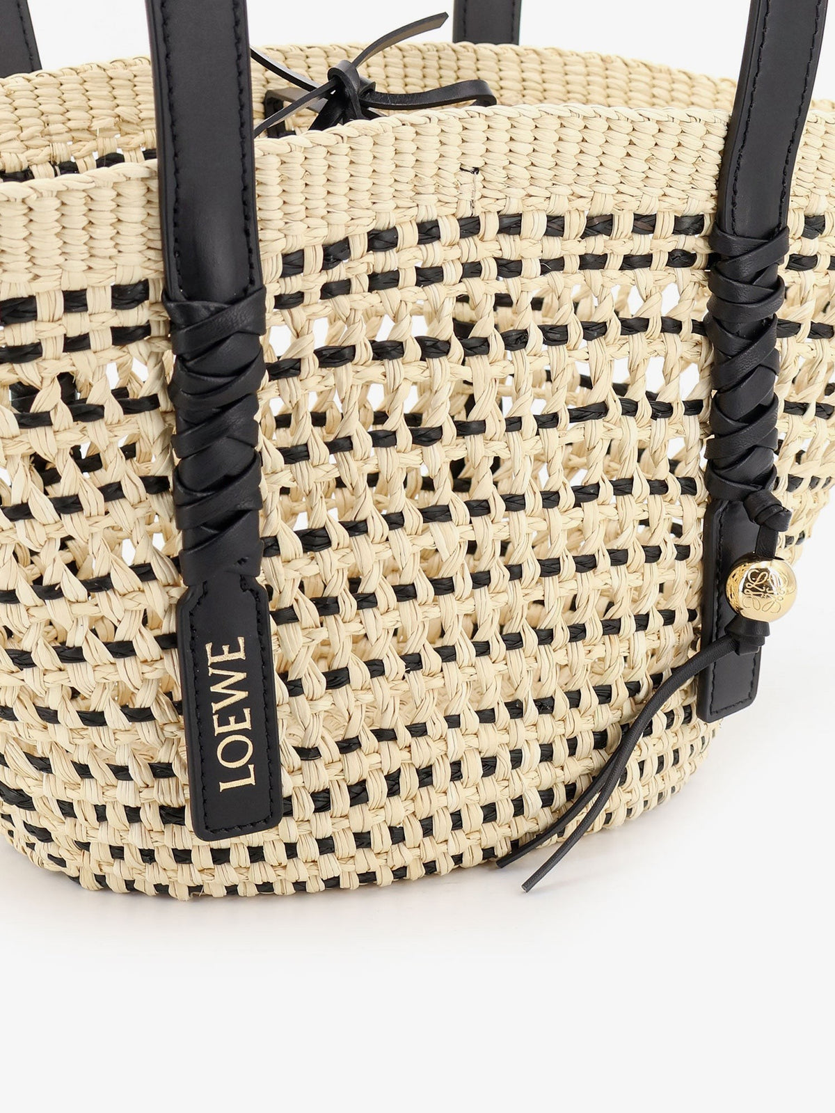 Paula's Ibiza -Braid Basket Small Iraca Palm Leaf Shoulder Bag 4