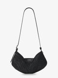 Paula's Ibiza-Swing raffia and leather shoulder bag 3
